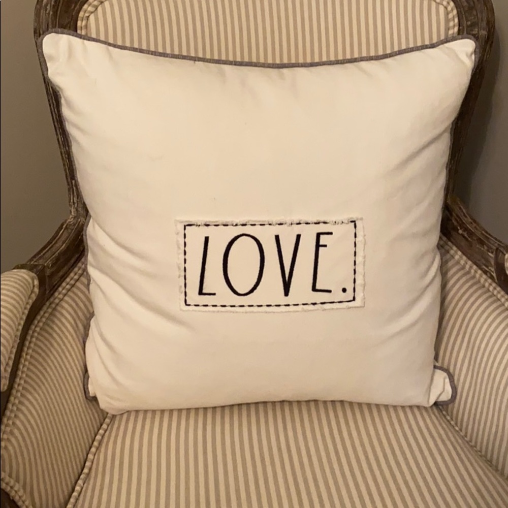 Rae Dunn 20”x20” LOVE pillow